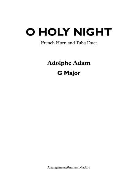 O Holy Night French Horn and Tuba Duet image number null
