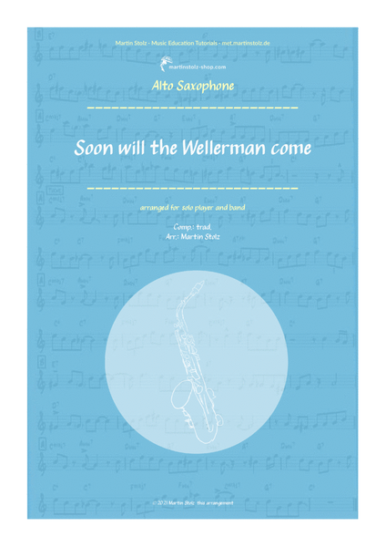 "Soon may the Wellerman come" (Wellerman Song) for Alto Saxophone image number null