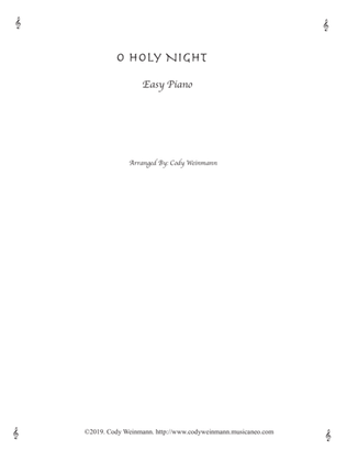 O Holy Night (Easy Piano)