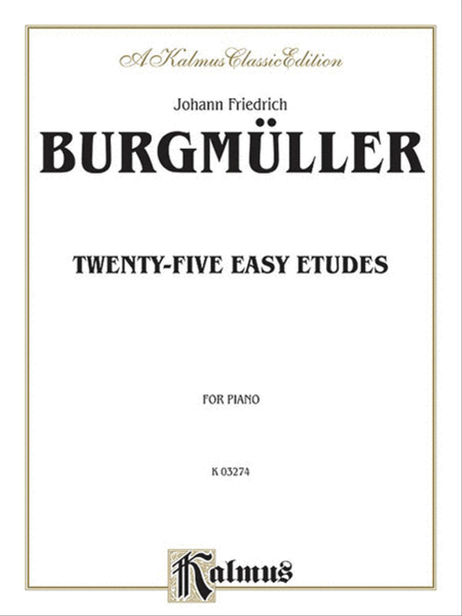 Twenty-five Easy Etudes, Op. 100 Piano Method scores gallery preview page 1
