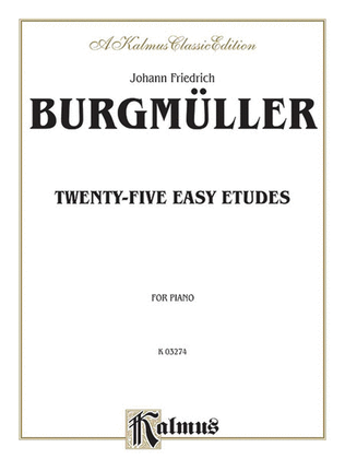 Book cover for Twenty-five Easy Etudes, Op. 100