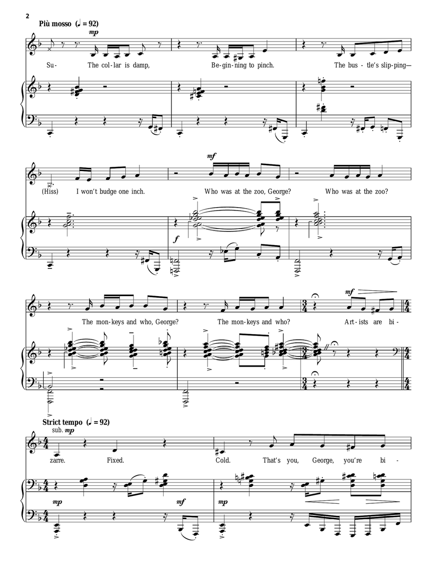 Sunday In The Park With George Piano, Vocal scores gallery preview page 2