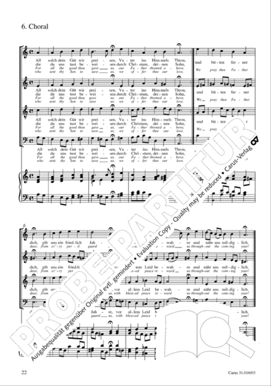 Lord God, thy praise we sing (Herr Gott, dich loben wir) ATB scores gallery preview page 23