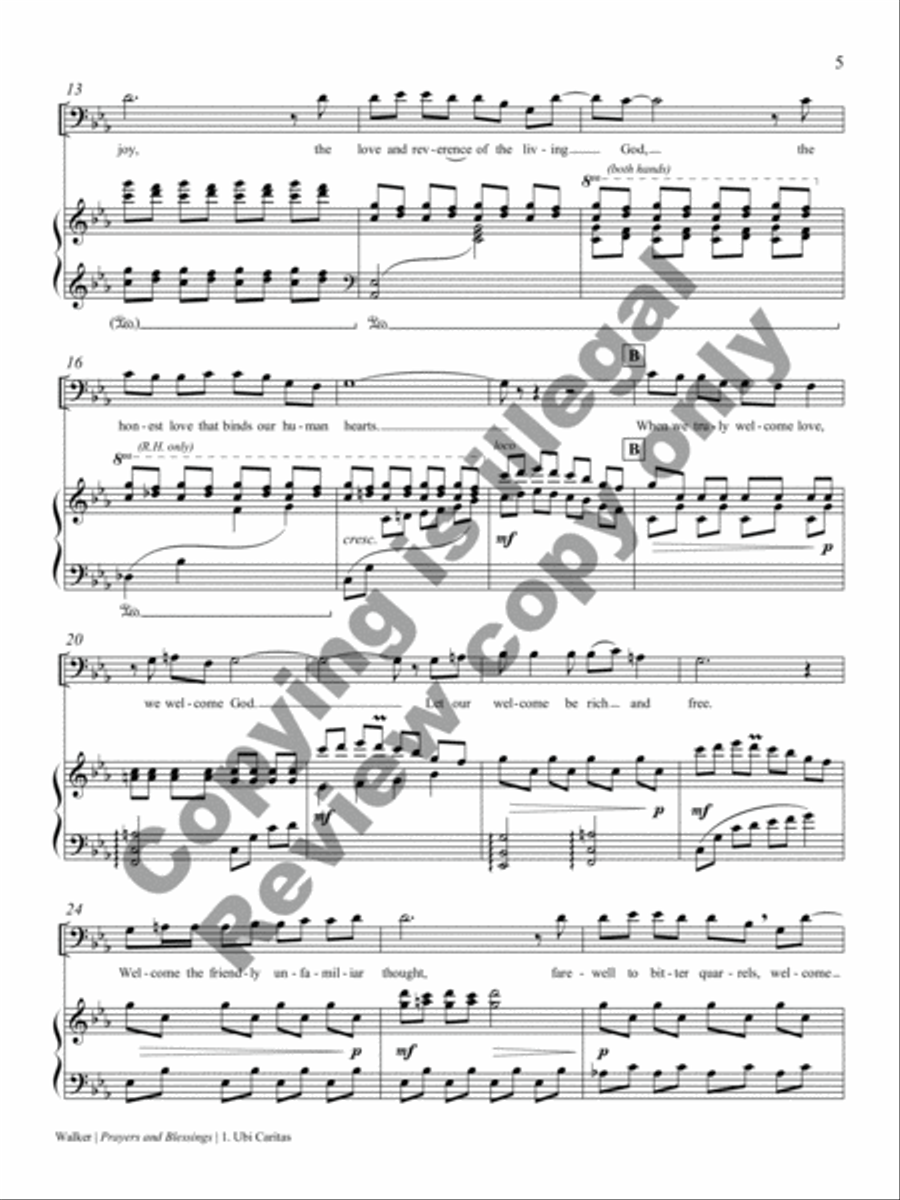 Prayers and Blessings Baritone Voice scores gallery preview page 5