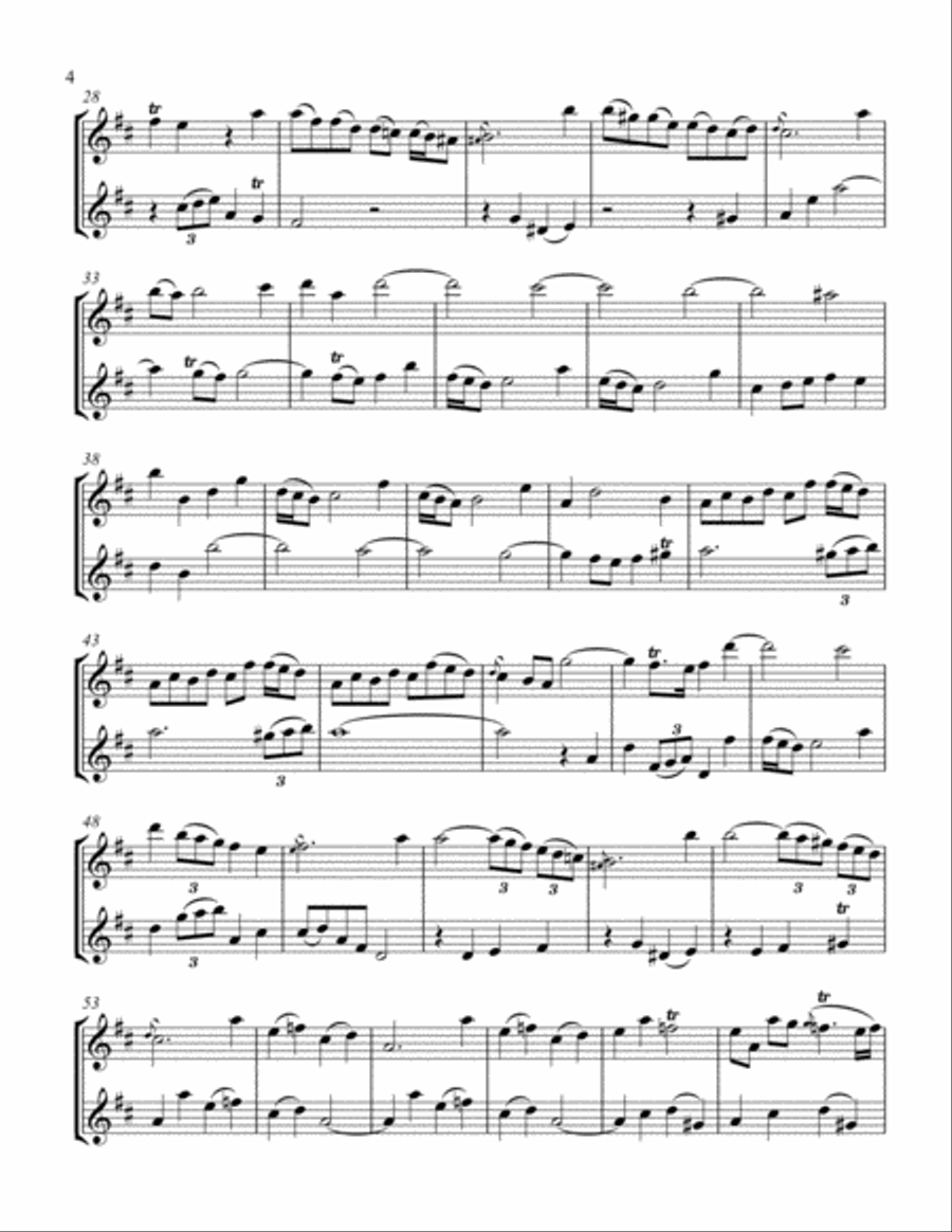 Three Sonatas for Two Oboes Three Sonatas for Two Oboes Woodwind Duet scores gallery preview page 5