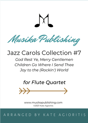 Book cover for Jazz Carols Collection for Flute Quartet - Set Seven