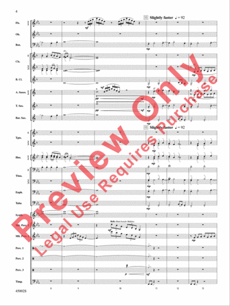 Winds of Change Concert Band scores gallery preview page 5