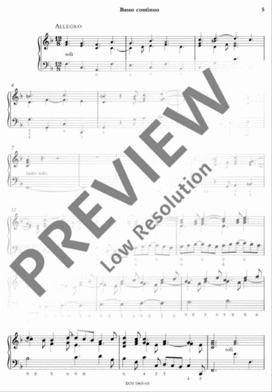 Concerto Grosso Concerto Grosso Basso Continuo scores gallery preview page 5
