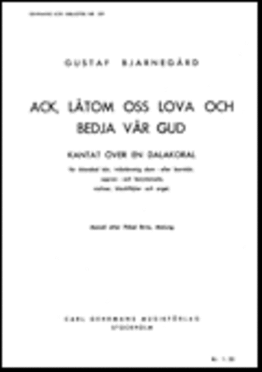 Ack, latom oss lova och bedja var Gud SA scores gallery preview page 1