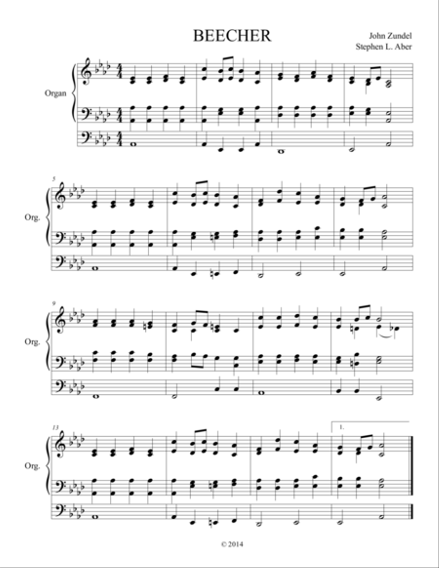 Love Divine, All Loves Excelling Organ Solo scores gallery preview page 1