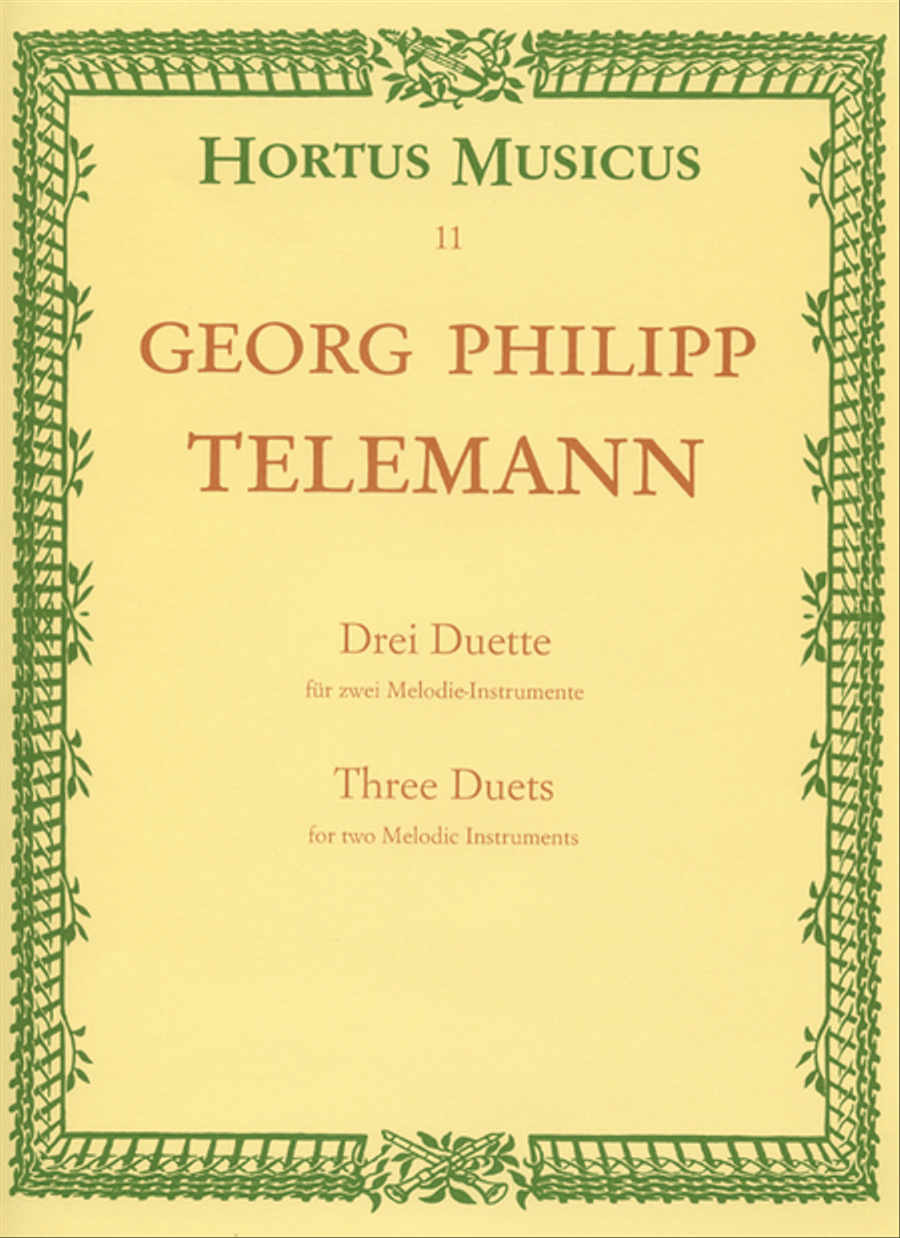 Three Duets for two melodic Instruments Flute scores gallery preview page 1