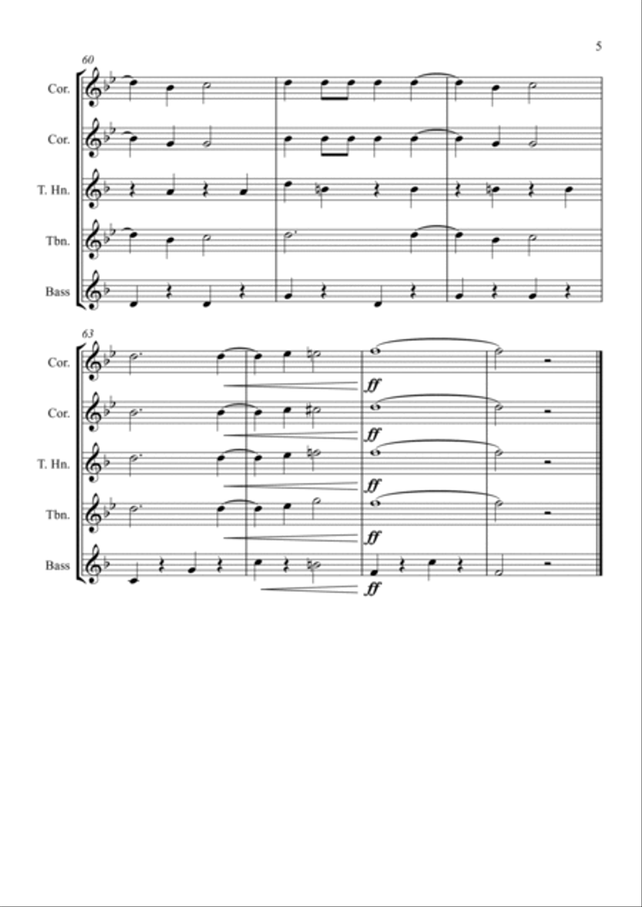 Food, Glorious Food Brass Ensemble scores gallery preview page 5