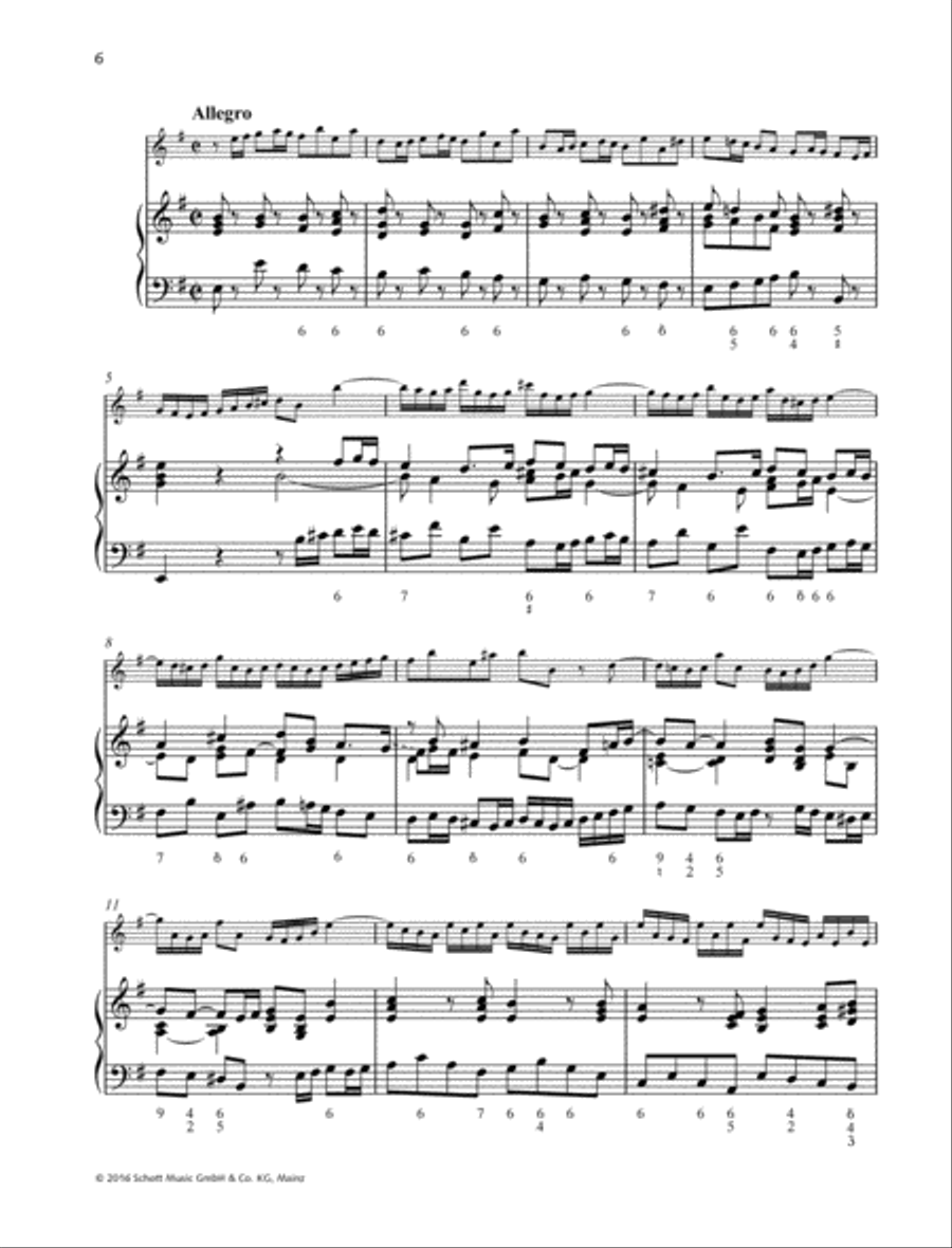 Sonata No. 5 E minor Flute Solo scores gallery preview page 4