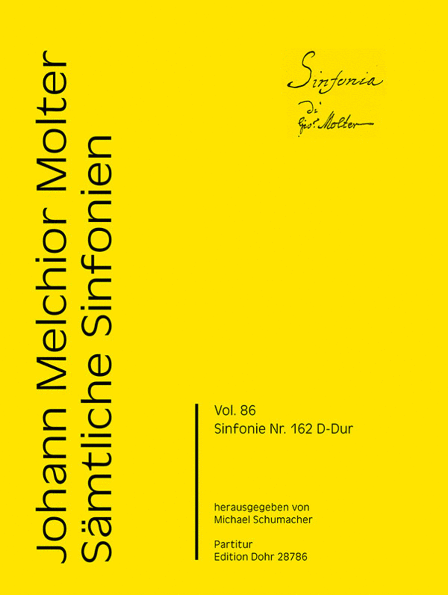 Sinfonie Nr. 162 D-Dur MWV VII 162 Orchestra scores gallery preview page 1