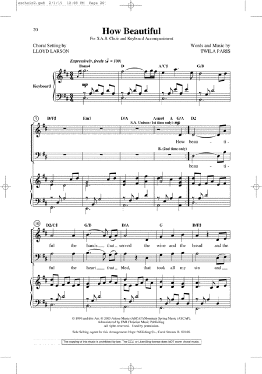 Easy Choir, Vol. 2 Easy Choir, Vol. 2 3-Part scores gallery preview page 18