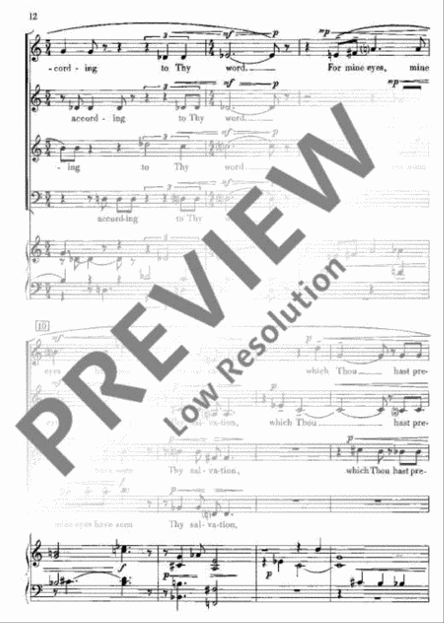 Magnificat and Nunc Dimittis Mixed Choir scores gallery preview page 15