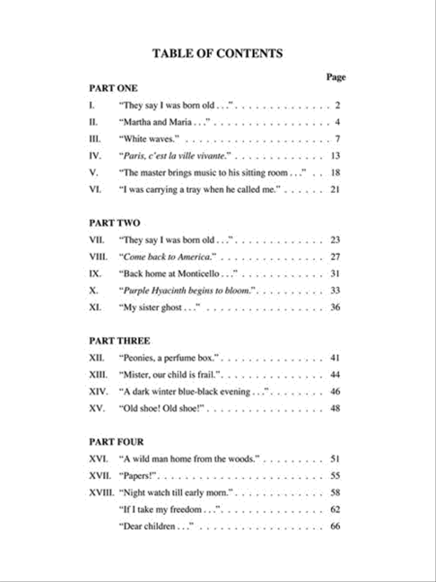 From the Diary of Sally Hemings Medium Voice scores gallery preview page 4