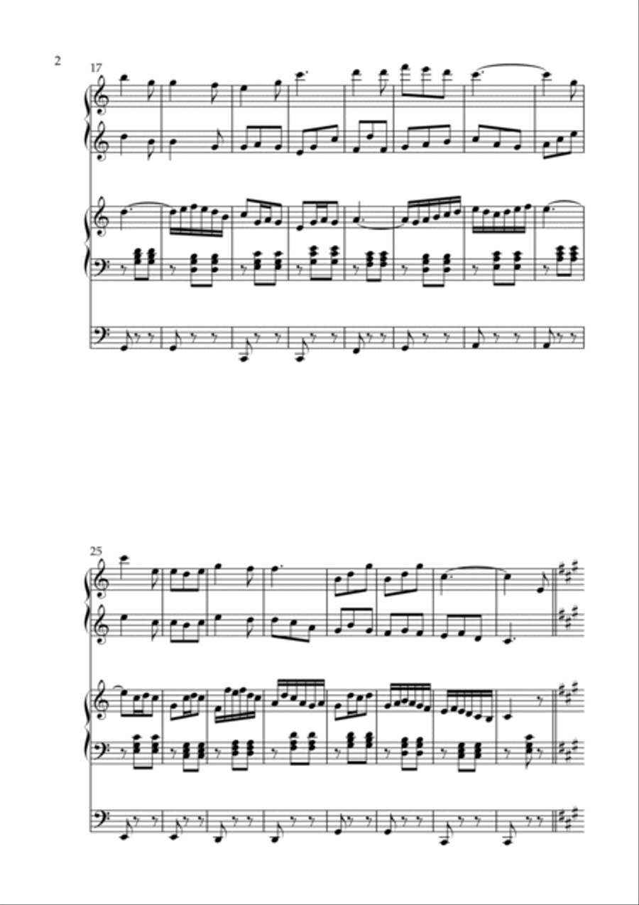 Per Nilen, Op. 236 (Organ Duet) by Vidas Pinkevicius Organ Solo scores gallery preview page 2