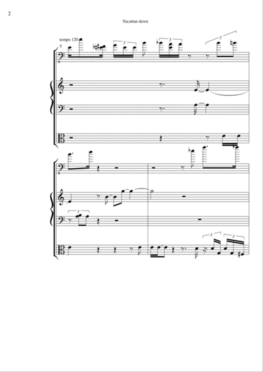 Yucattandawn Yucattandawn Jazz Ensemble scores gallery preview page 3