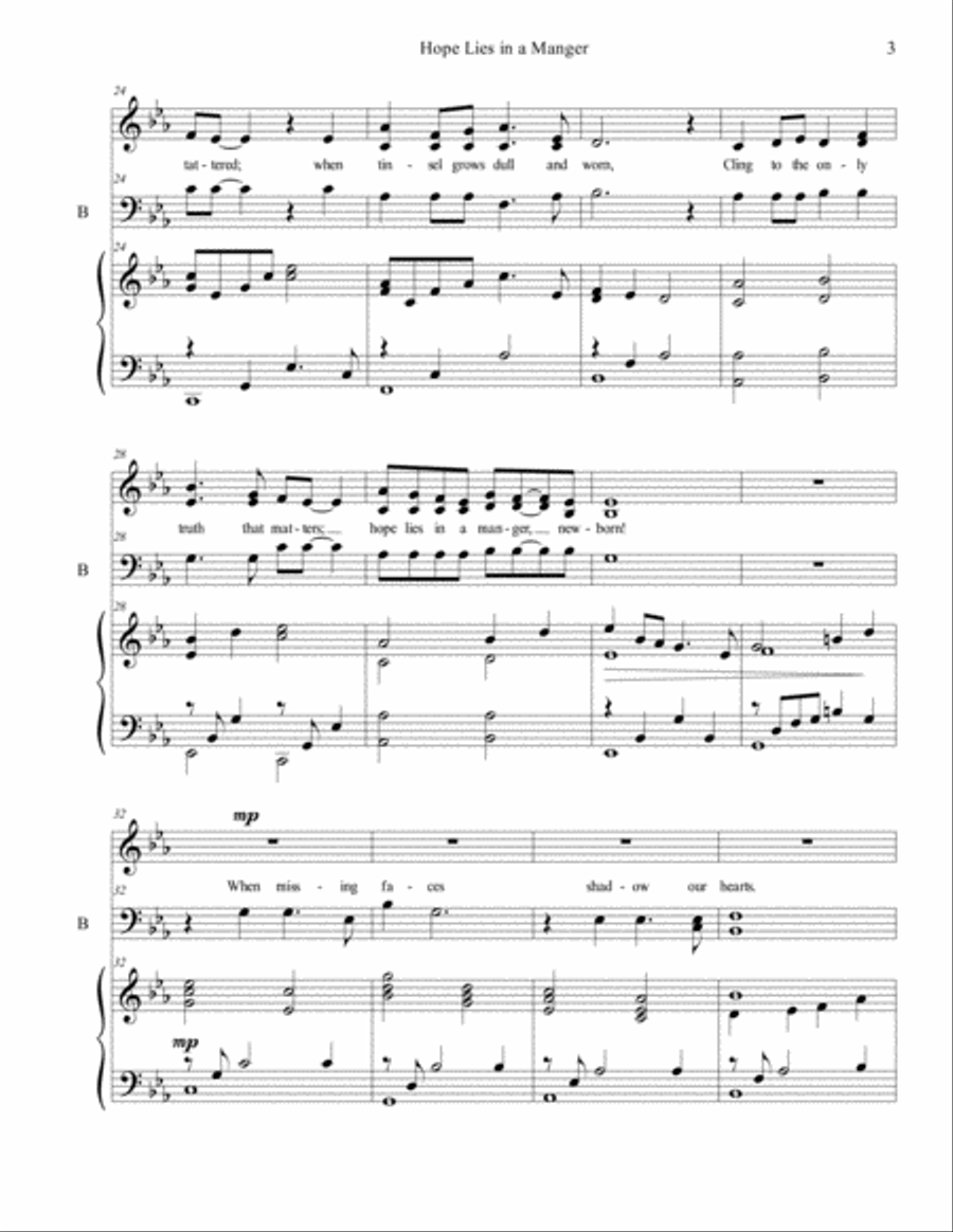 Hope Lies in a Manger Hope Lies in a Manger 3-Part scores gallery preview page 3