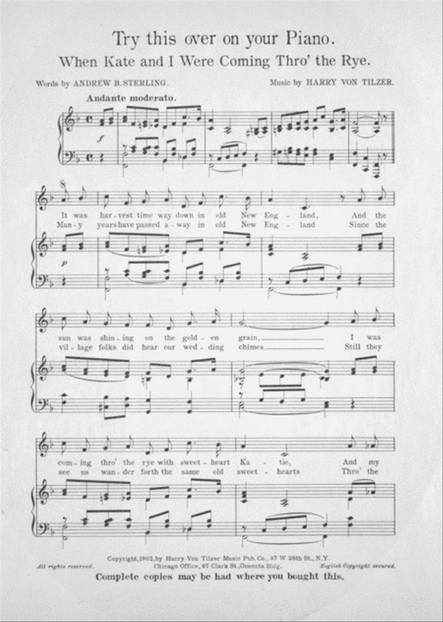 Down Where the Wurzburger Flows Voice scores gallery preview page 2
