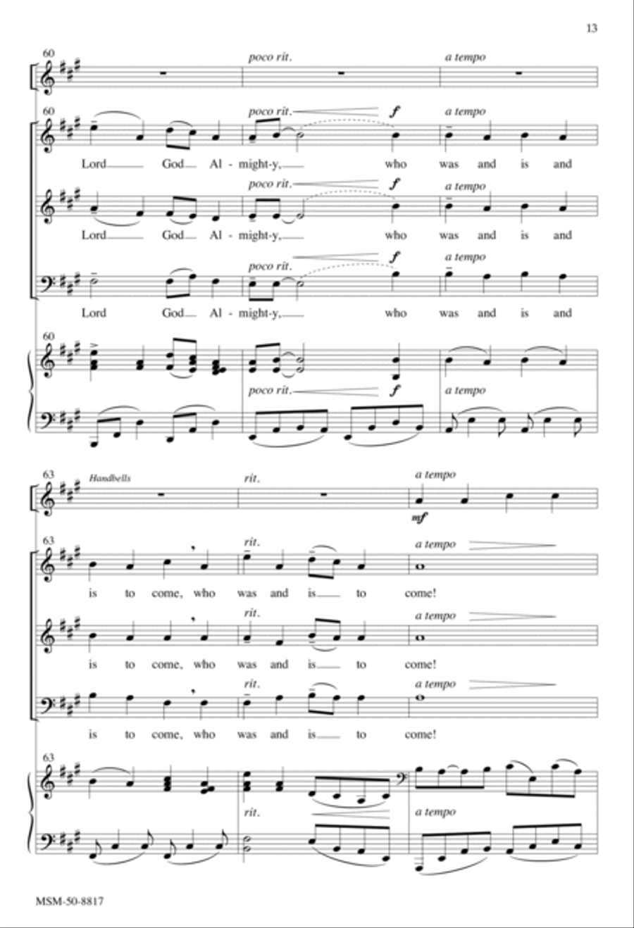 Who Was and Is and Is to Come 3-Part scores gallery preview page 13