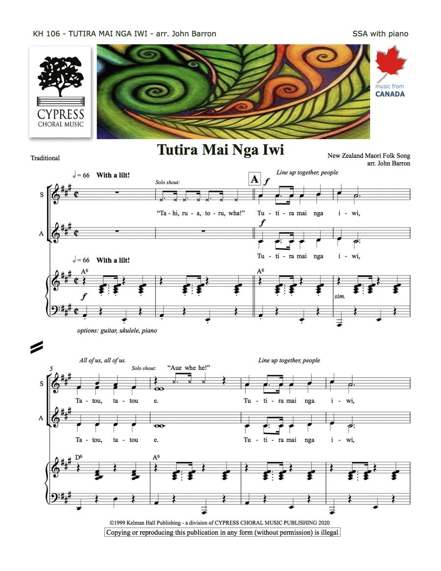 Tutira Mai Nga Iwi SSA scores gallery preview page 1