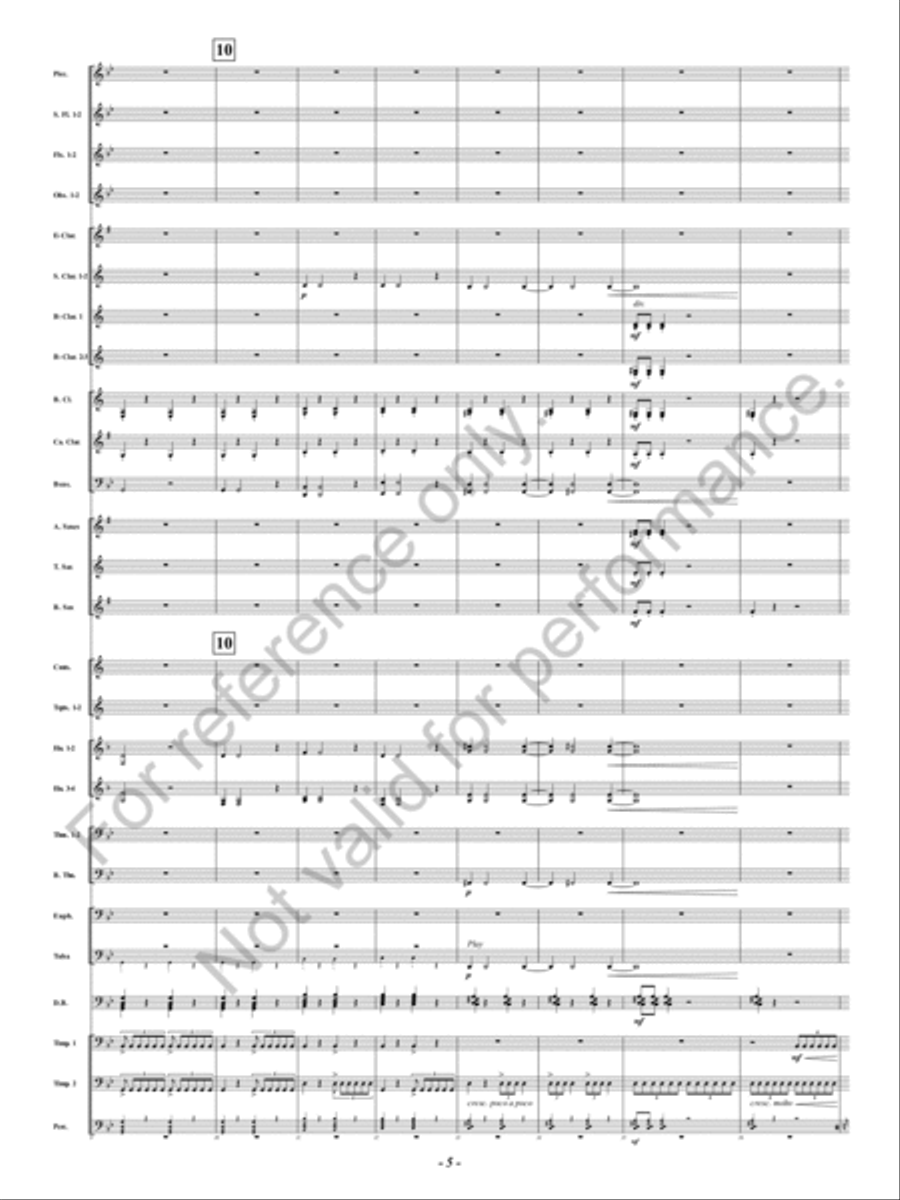Symphony Fantastique Concert Band scores gallery preview page 6