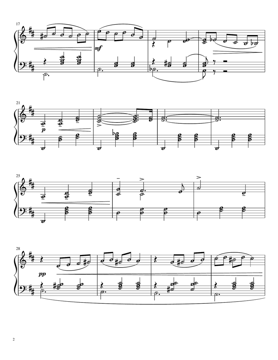 Waltz of the Flowers (Tchaikovsky) Piano Solo Grade 5 with note names Piano Solo scores gallery preview page 2