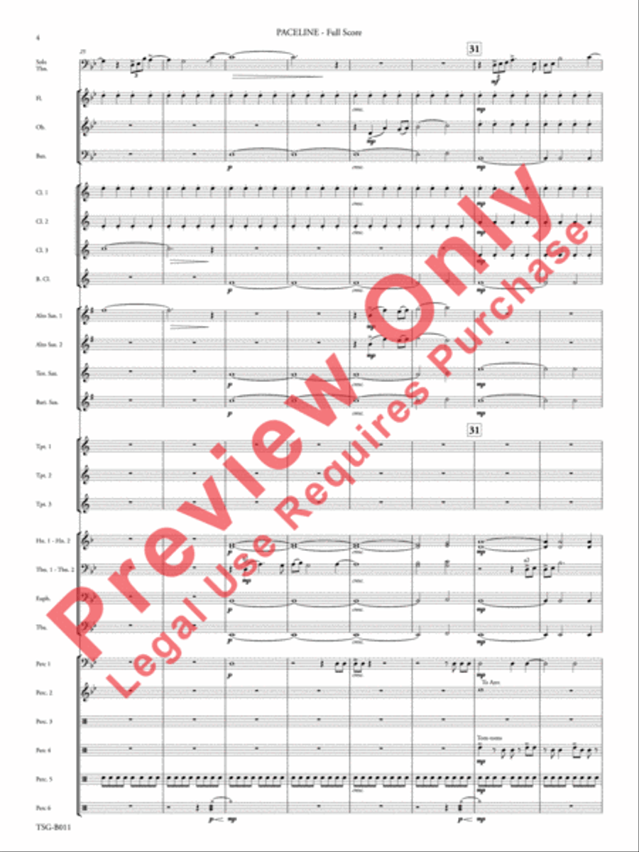 Paceline Concert Band scores gallery preview page 5