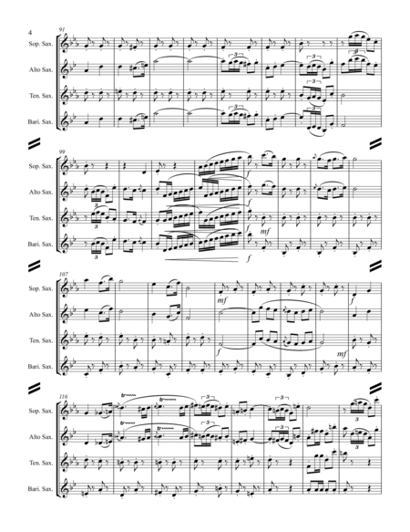 Bizet – Selections from CARMEN (for Saxophone Quartet SATB) image number null