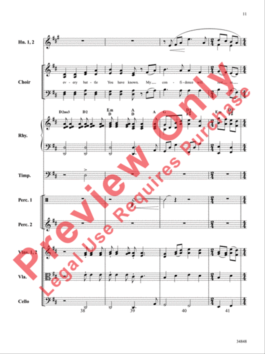 When Trials Come Choir scores gallery preview page 12