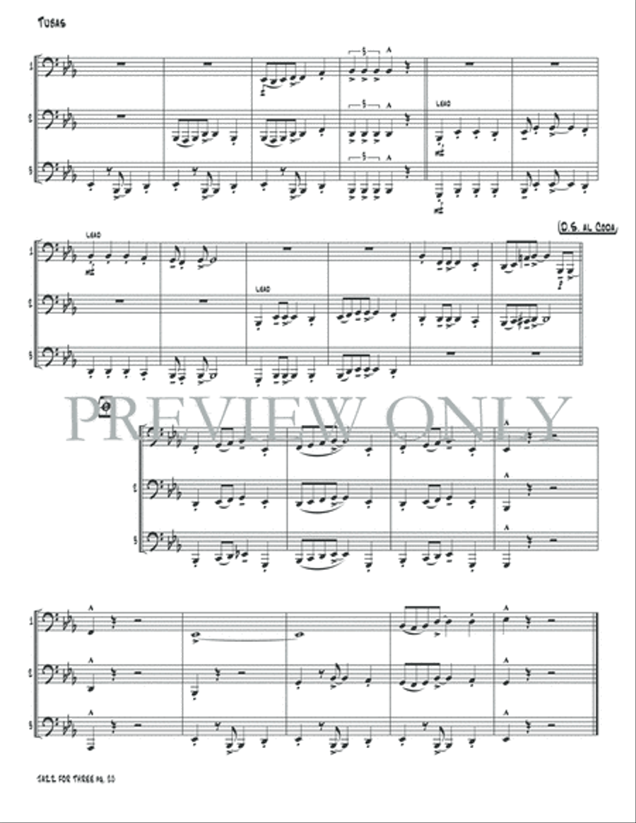 Jazz for Three Small Ensemble scores gallery preview page 22