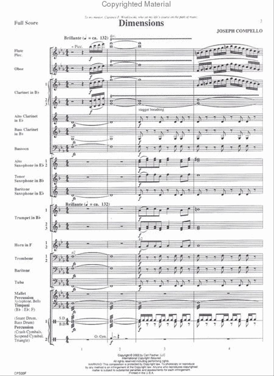Dimensions Dimensions Concert Band scores gallery preview page 2
