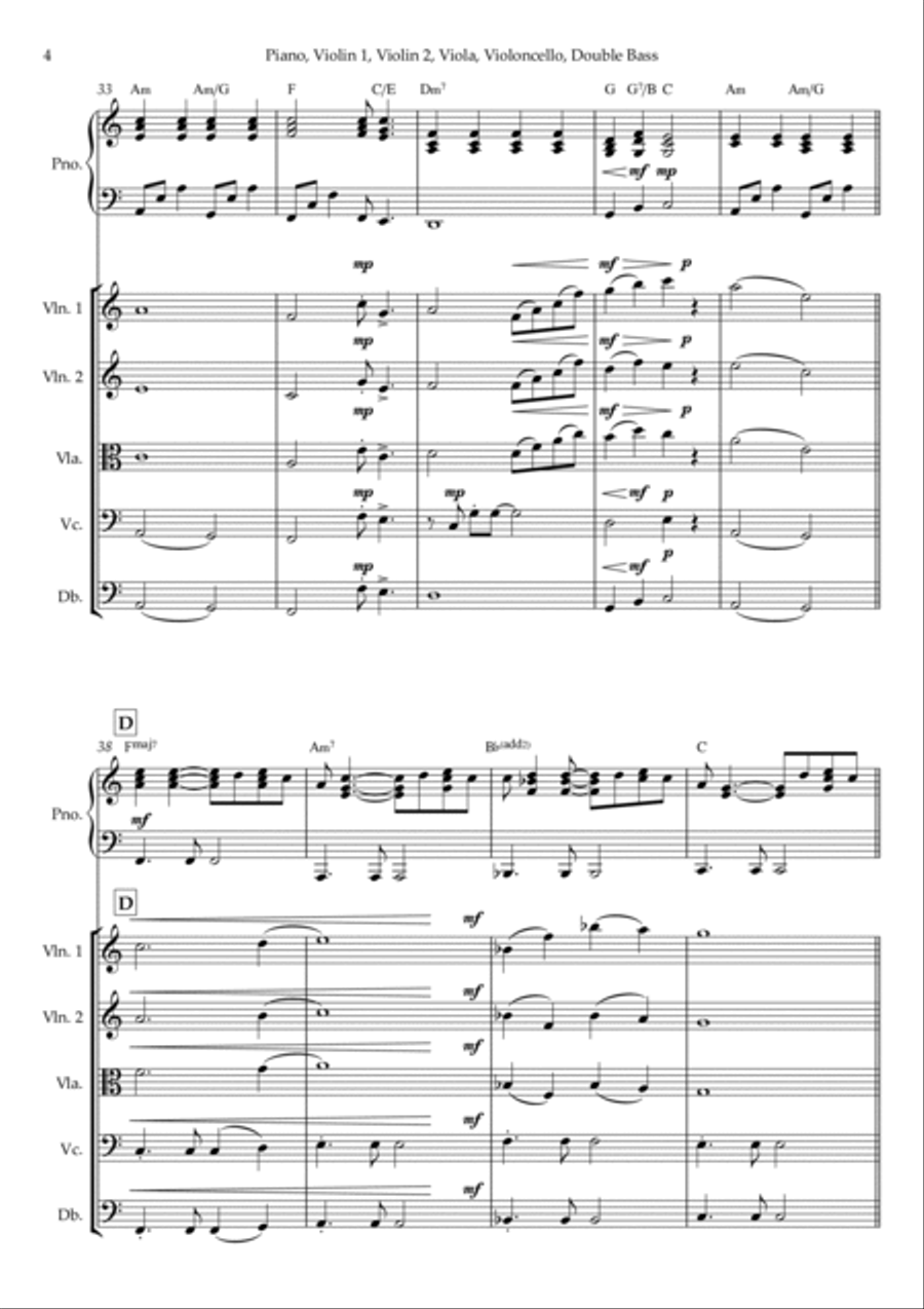 The Call Piano Quintet scores gallery preview page 5