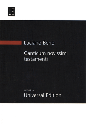 Book cover for Canticum Novissimi Testamenti