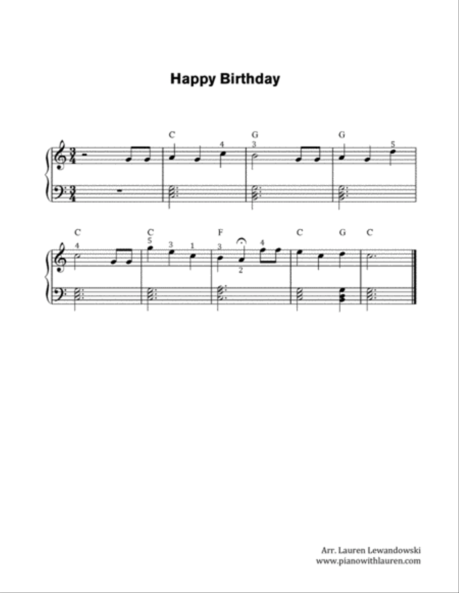 Happy Birthday - 10 Arrangements for All Levels Piano Method scores gallery preview page 6