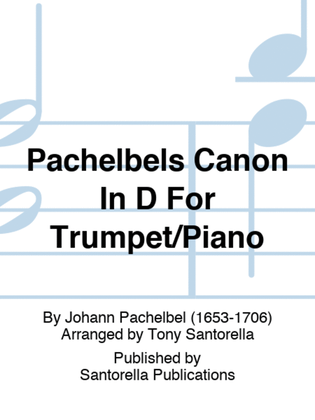 Book cover for Pachelbels Canon In D For Trumpet/Piano