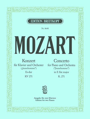 Book cover for Piano Concerto [No. 9] in E flat major K. 271