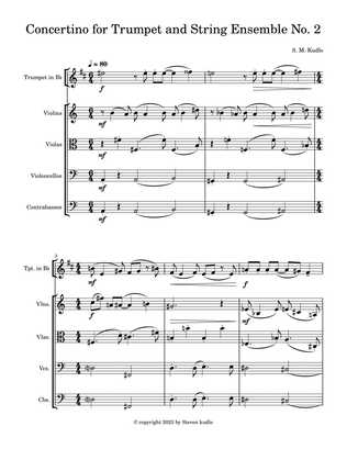 Concertino for Trumpet and String Ensemble No. 2
