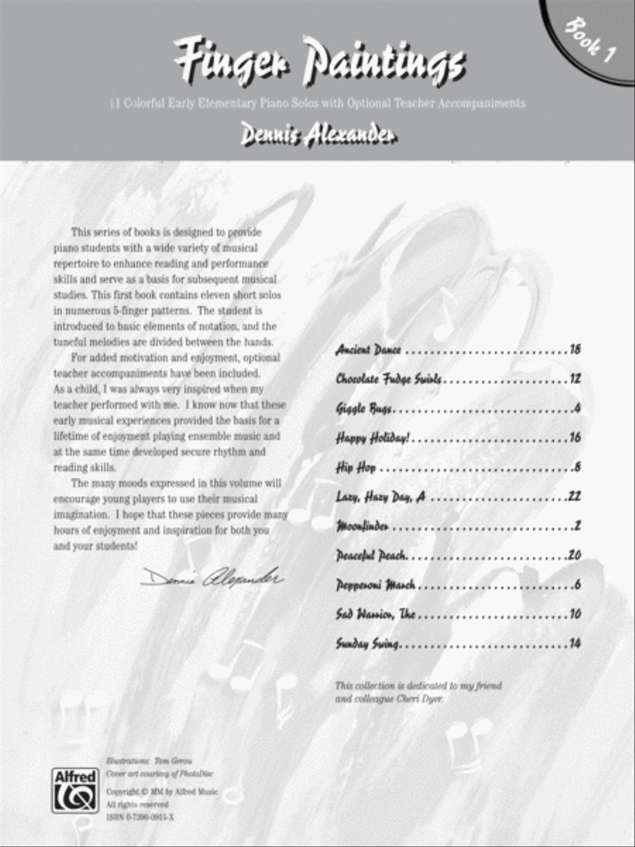 Finger Paintings, Book 1 Easy Piano scores gallery preview page 6