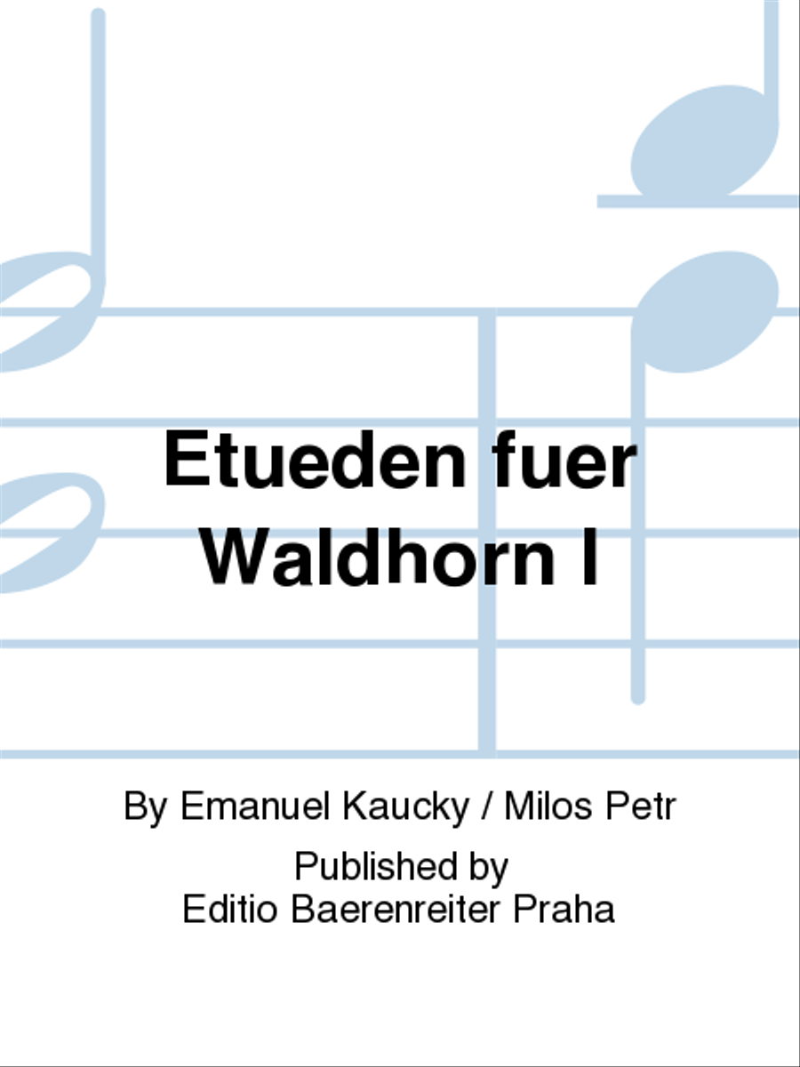 Etüden für Waldhorn I Horn scores gallery preview page 1