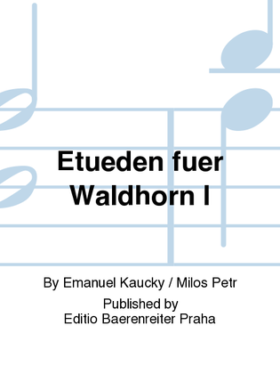 Book cover for Etüden für Waldhorn I
