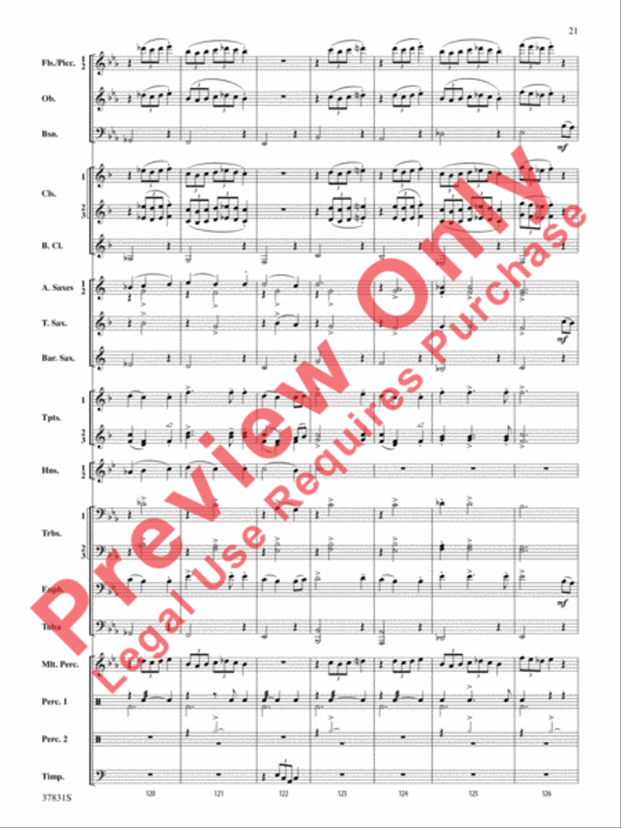 Saddle Up! Saddle Up! Concert Band scores gallery preview page 22
