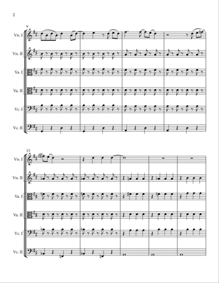 Beautiful Cello scores gallery preview page 2
