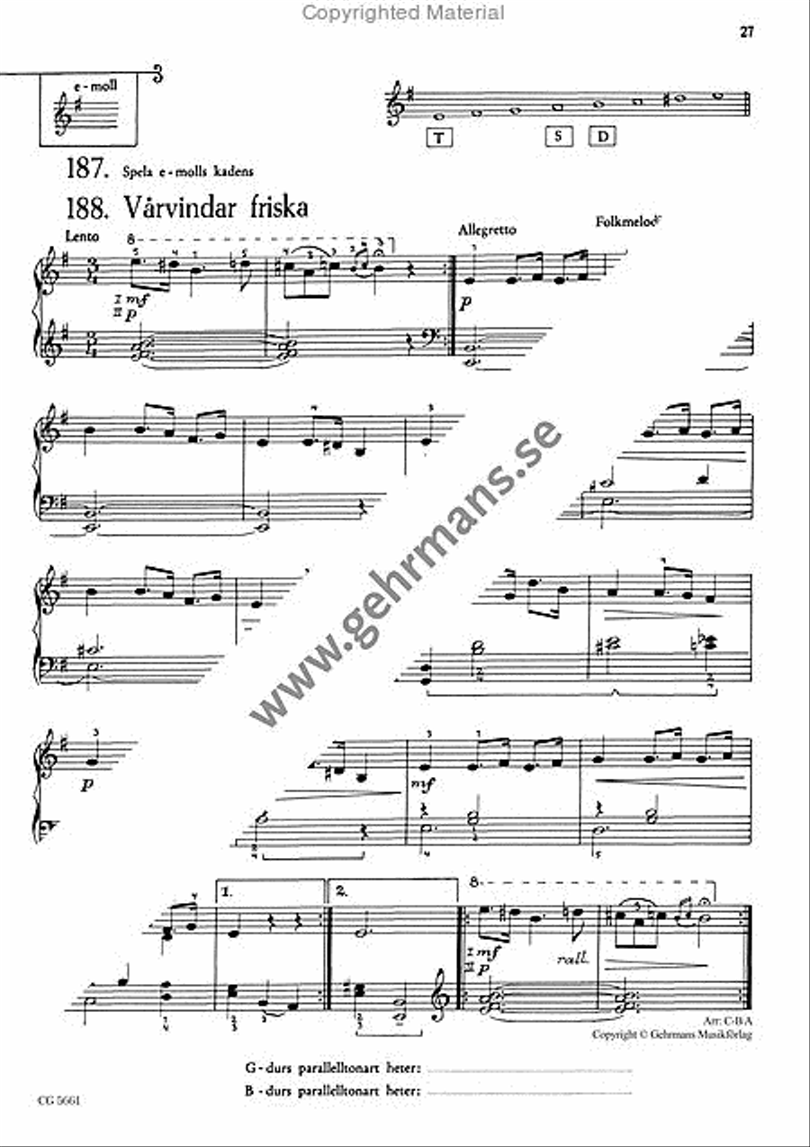 Vi spelar piano 3 Piano Solo scores gallery preview page 11