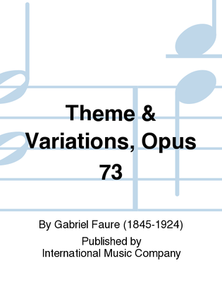 Book cover for Theme & Variations, Opus 73
