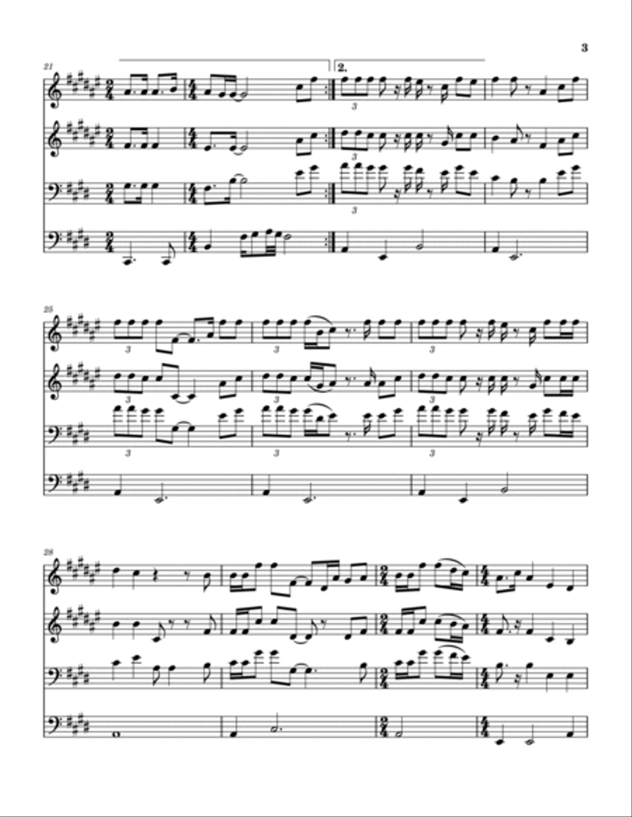 Make Room Brass Quartet scores gallery preview page 4