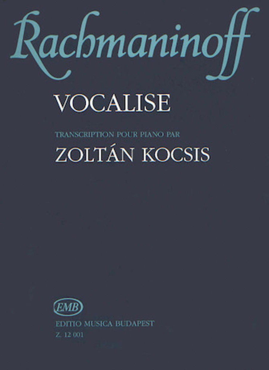 Vocalise Op.34, No. 14 by Sergei Rachmaninoff Piano Solo - Sheet Music