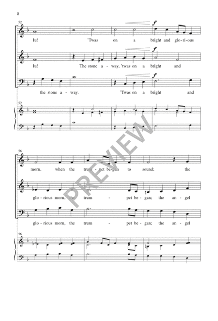 The Angel Rolled the Stone Away 3-Part scores gallery preview page 9